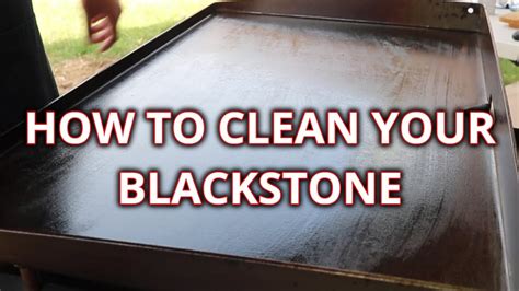 how to clean a neglected blackstone